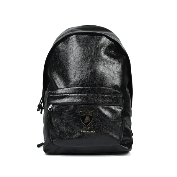 Balenciaga Lamborghini Co-branded Waxed Leather Backpack